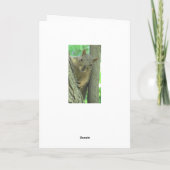 Happy Birthday You Nut Funny Squirrel Card Karte (Rückseite)