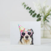 Happy Birthday You Party Animal Postkarte (Stehend Vorderseite)