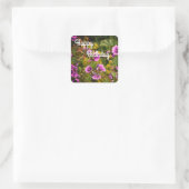 Happy BIrthday Zebra Hollyhock Blume Stickers (Tasche)