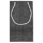 Happy Birthday Zipper on Gingham Kleine Geschenktüte (Rückseite)