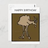 Happy Birthday Zodiac Signs Capricorn Postcard Postkarte (Vorne/Hinten)