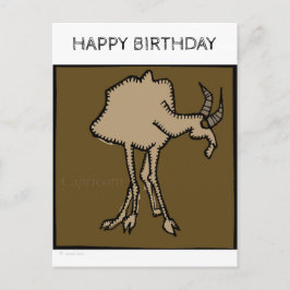 Happy Birthday Zodiac Signs Capricorn Postcard Postkarte