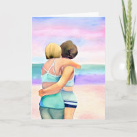 Happy Birthday | Zwei Frauen in Strandnähe