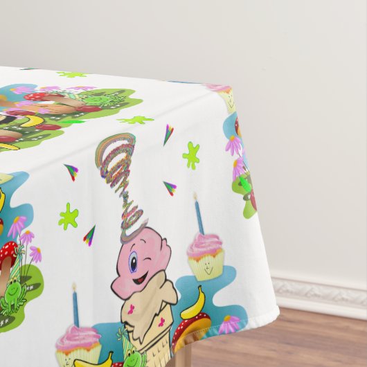 Happy Birthday Zwillings-Tischdecke Konfetti Cupca Tischdecke (Beispiel)