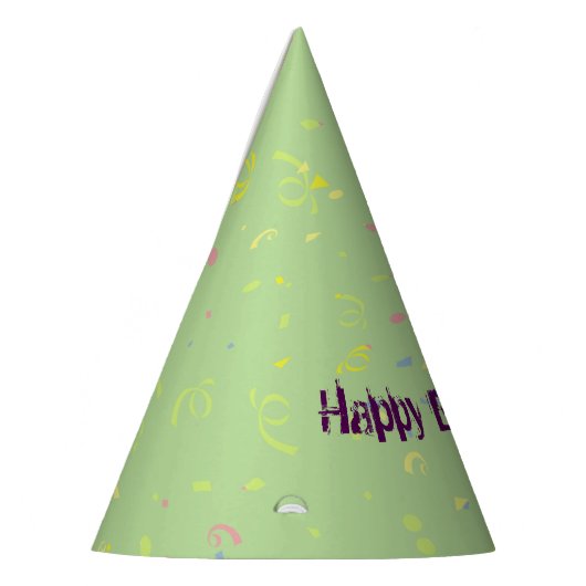Happy Birthday's Confetti Partyhütchen (Links)