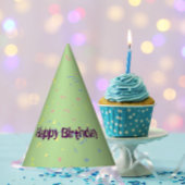Happy Birthday's Confetti Partyhütchen