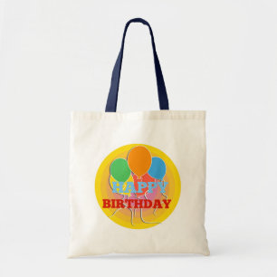 Happy Birthdday Balloons Tragetasche