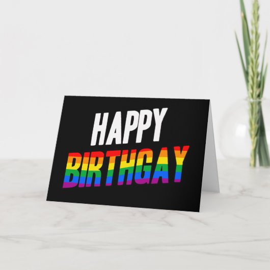 Happy Birthgay Card Karte (Vorderseite)