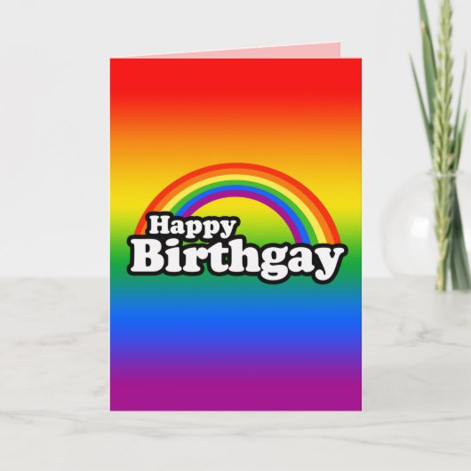 Happy Birthgay Card Karte (Vorderseite)