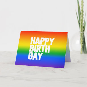 Happy Birthgay Dankeskarte
