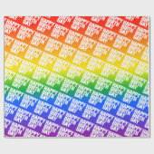 Happy Birthgay Geschenkpapier (Flach)