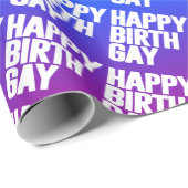 Happy Birthgay Geschenkpapier (Rolleneckpunkt)