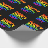 Happy Birthgay Geschenkpapier (Ecke)