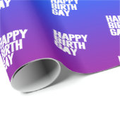 Happy Birthgay Geschenkpapier (Rolleneckpunkt)