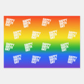 Happy Birthgay Geschenkpapier Set (Vorderseite 3)