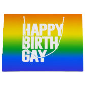 Happy Birthgay Große Geschenktüte (Vorderseite)
