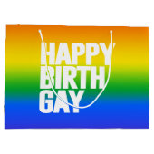 Happy Birthgay Große Geschenktüte (Rückseite)