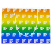 Happy Birthgay Große Geschenktüte (Rückseite)