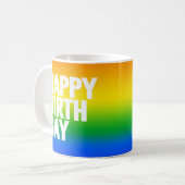 Happy Birthgay Kaffeetasse (Vorderseite Links)