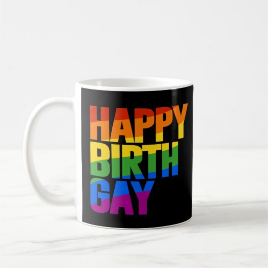 Happy Birthgay Kaffeetasse (Links)