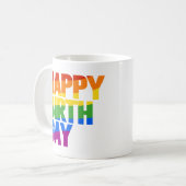 Happy Birthgay Kaffeetasse (Vorderseite Links)