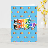 Happy Birthgay Karte (Gelbe Blume)