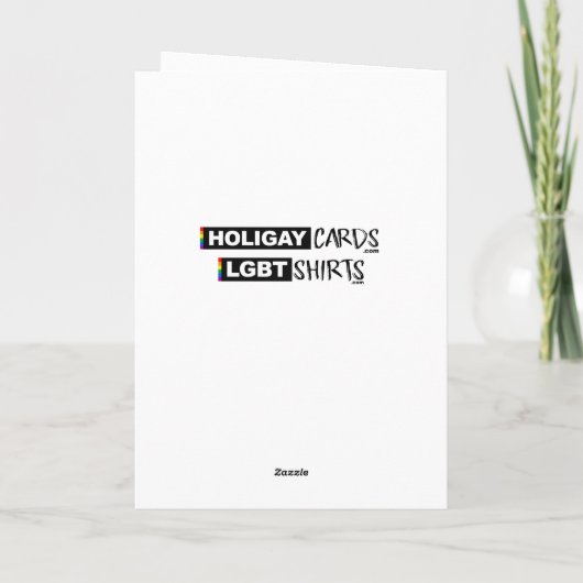 Happy Birthgay Karte (Rückseite)