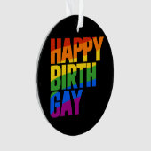 Happy Birthgay Ornament (Vorderseite)