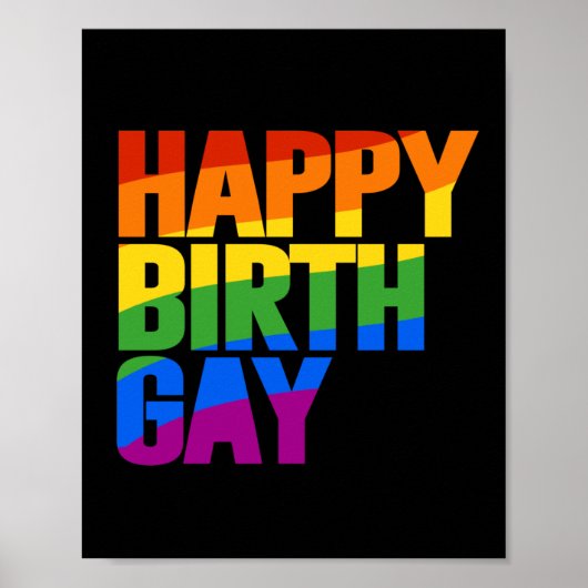 Happy Birthgay Poster (Vorne)