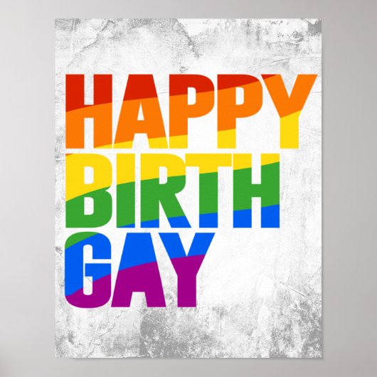 Happy Birthgay Poster (Vorne)