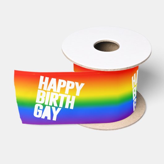 Happy Birthgay Satinband (Spule)