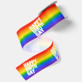 Happy Birthgay Satinband (Rückseite)
