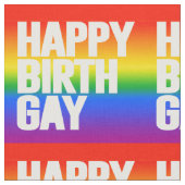 Happy Birthgay Stoff (Nahaufnahme)