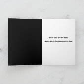 Happy Black Cat Aufwertungstag Feiertagskarte (Innenseite)