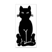 Happy Black Cat Gummistempel (Prägung)