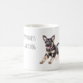 Happy Black Cream Dog  Kaffeetasse (Mittel)