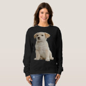 Happy Black Lab Labrador Retriever Sweatshirt (Vorne ganz)