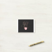 Happy Black Labrador Hund Post-it Klebezettel (Auf Schreibtisch)