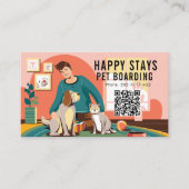 Happy Bleibe Pet Boarding Business Card Visitenkarte (Vorderseite)