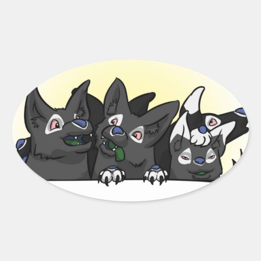 Happy Blitz Pups Sticker (Vorderseite)