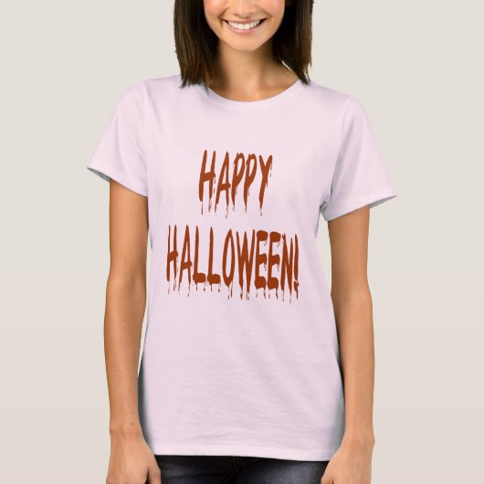 Happy Bloody Halloween T-Shirt (Vorderseite)