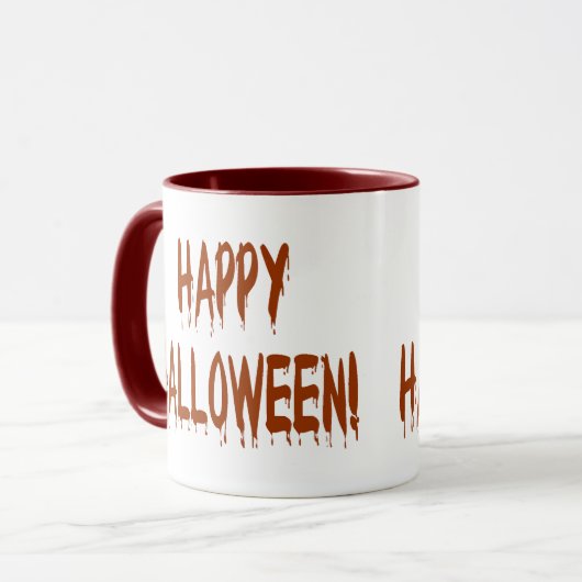 Happy Bloody Halloween Tasse (Vorderseite Links)