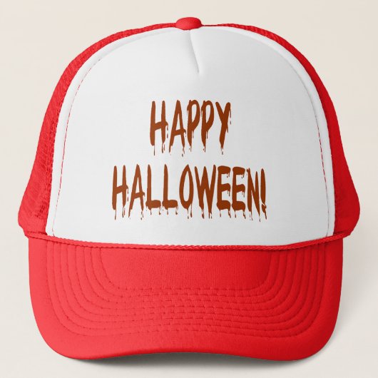 Happy Bloody Halloween Truckerkappe (Vorderseite)