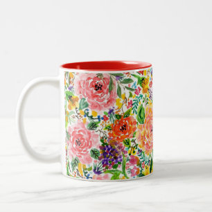 Happy Blooms Zweifarbige Tasse