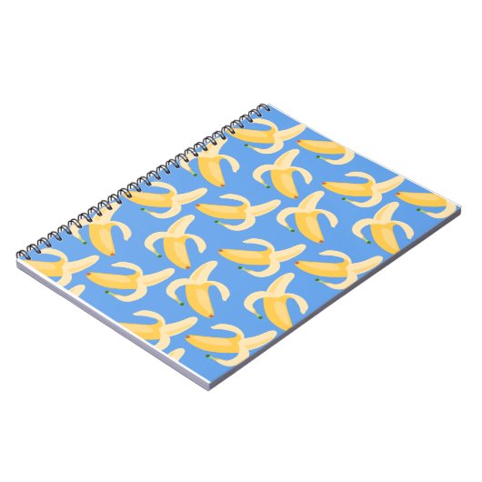 Happy Blue Banana Notebook Notizblock (Linke Seite)