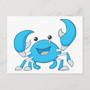 Happy Blue Crab Postkarte