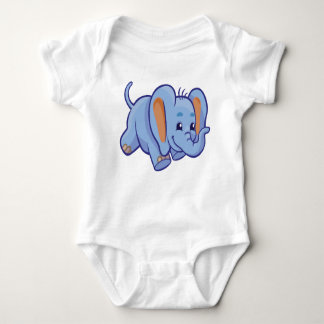 Happy Blue Elephant Baby Bodysuit Baby Strampler