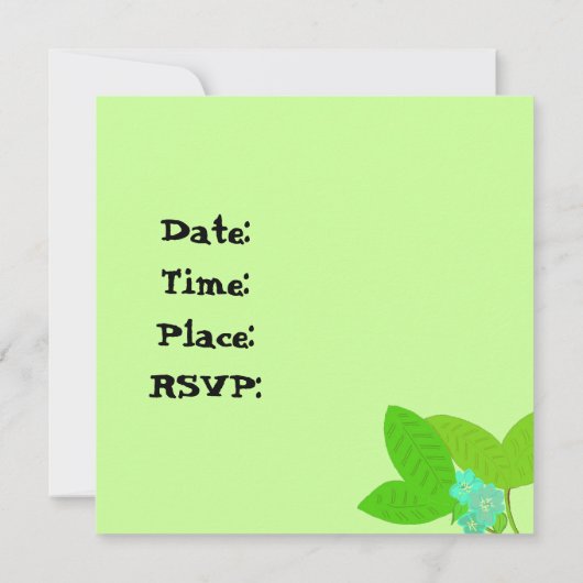 Happy Blue Hippos Birthday Party Einladung (Rückseite)