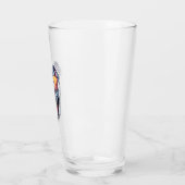 Happy Blue Pitbull mit Sonnenbrille Glas (Links)