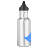 Happy Blue Wale Edelstahlflasche (Links)
